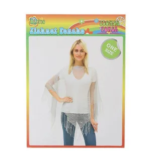 Adults Gold Fishnet Poncho