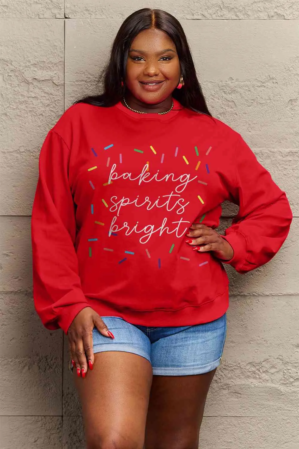 *APP EXCLUSIVE* Baking Spirits Bright Long Sleeve Sweatshirt