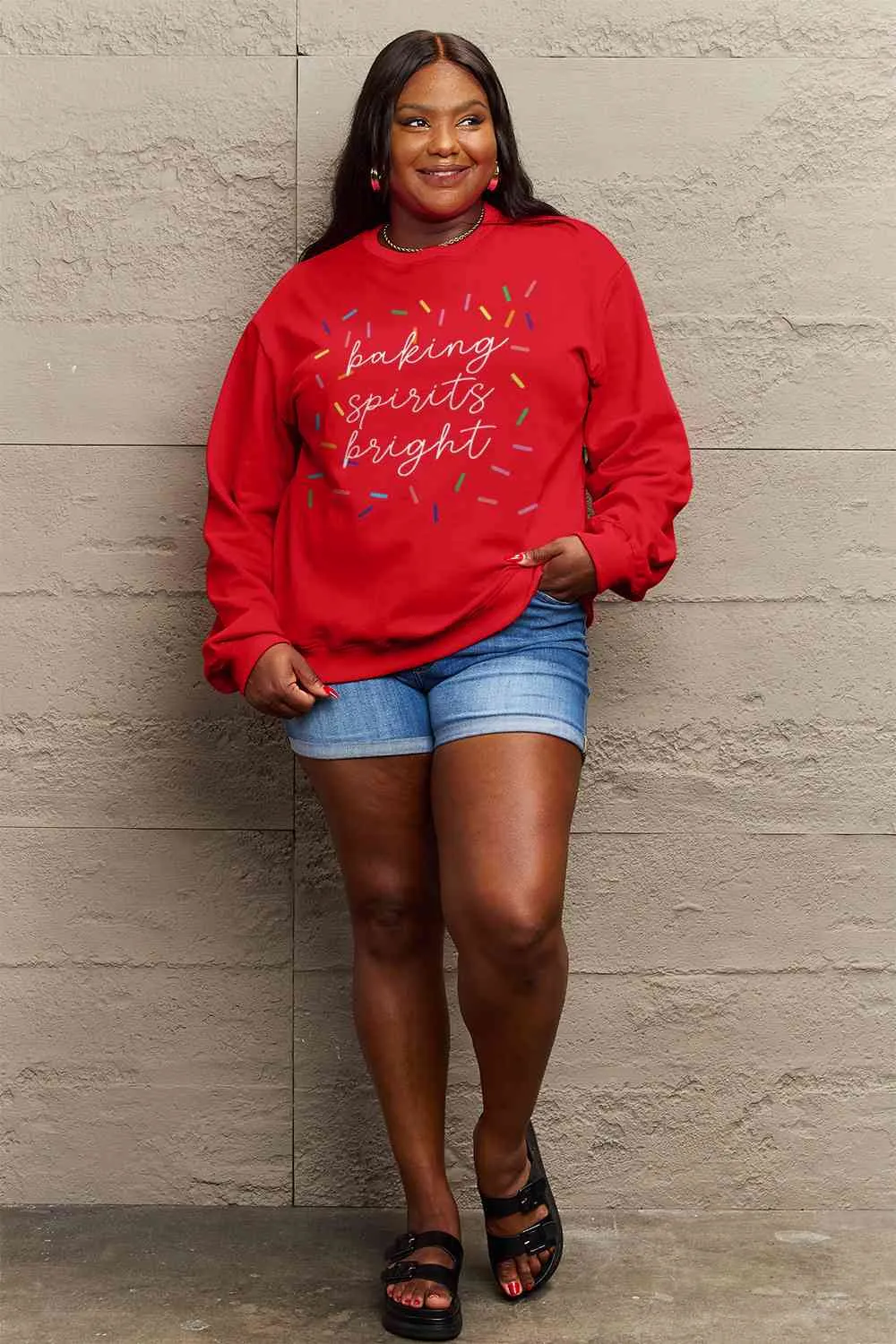 *APP EXCLUSIVE* Baking Spirits Bright Long Sleeve Sweatshirt