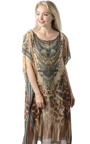 BAAP8627 Animal Print Poncho BAAP8627 Animal Print Poncho