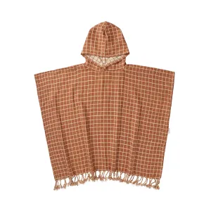 Badeponcho Karo Cinnamon