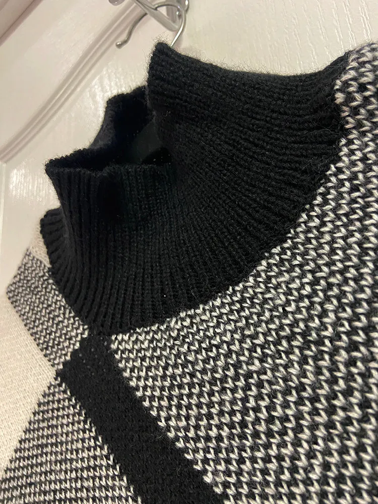 Beres Plus Size Sweater Poncho