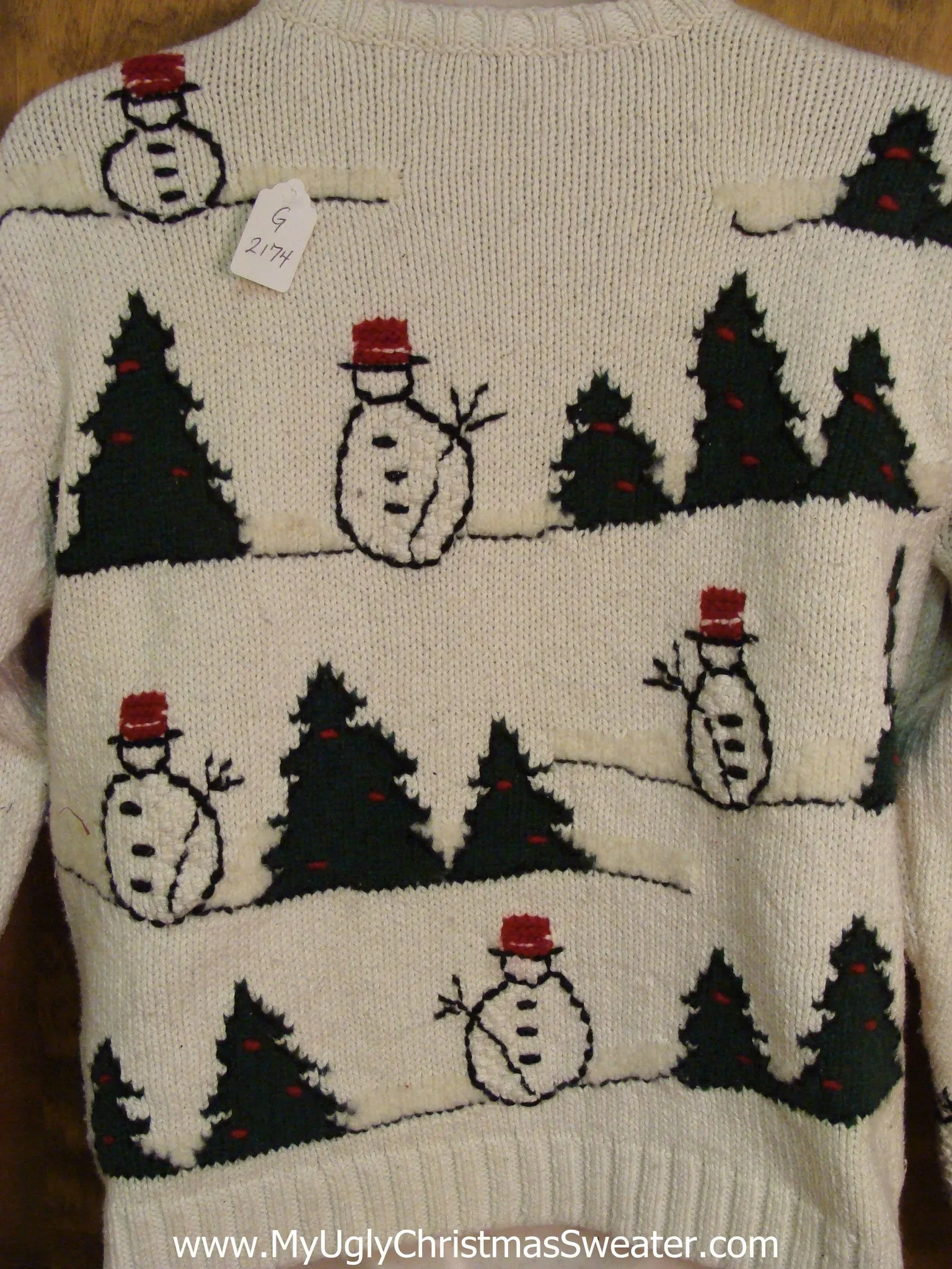 Best 2sided Snowman Light Up Ugly Xmas Sweater