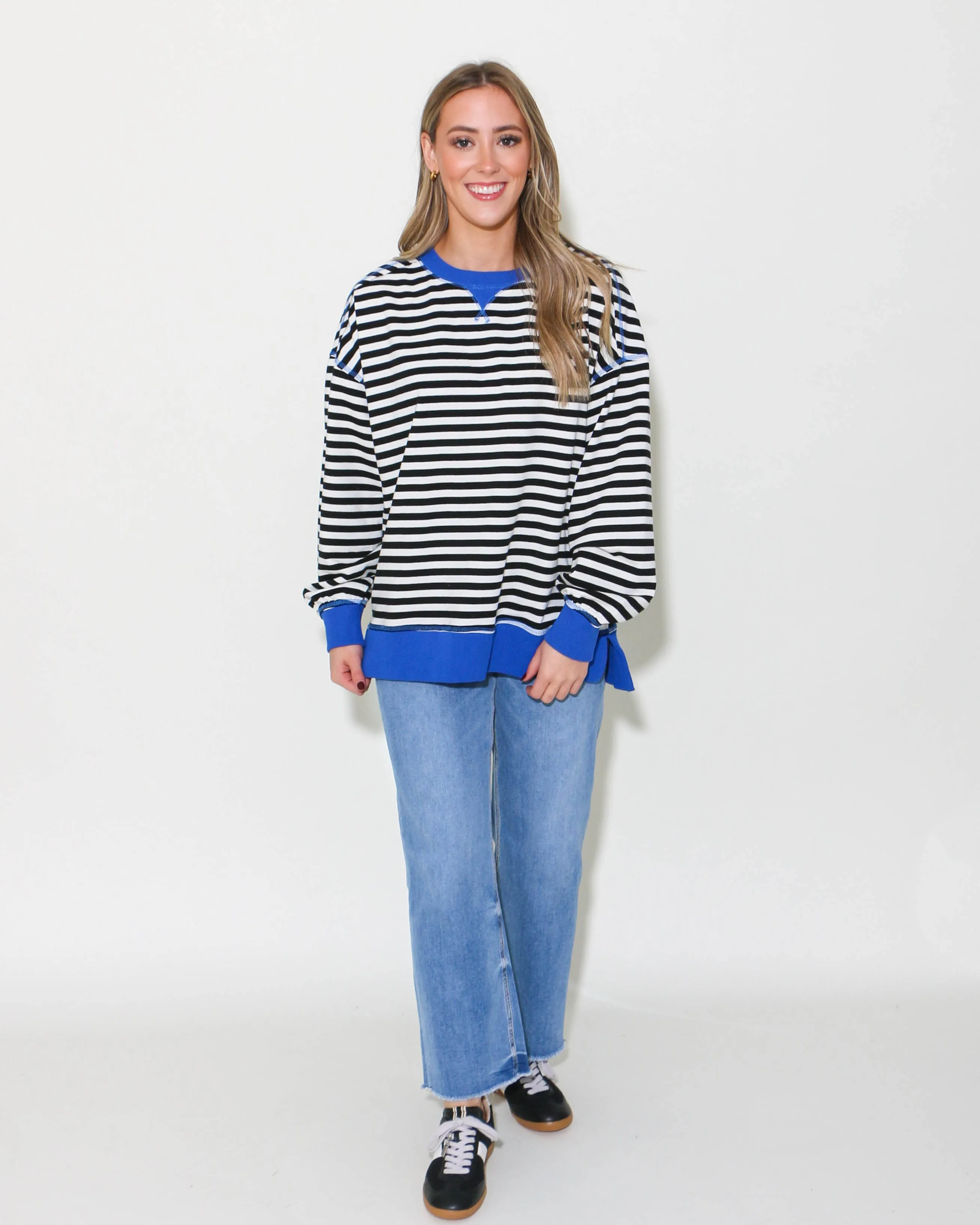 Black & White Striped Pullover