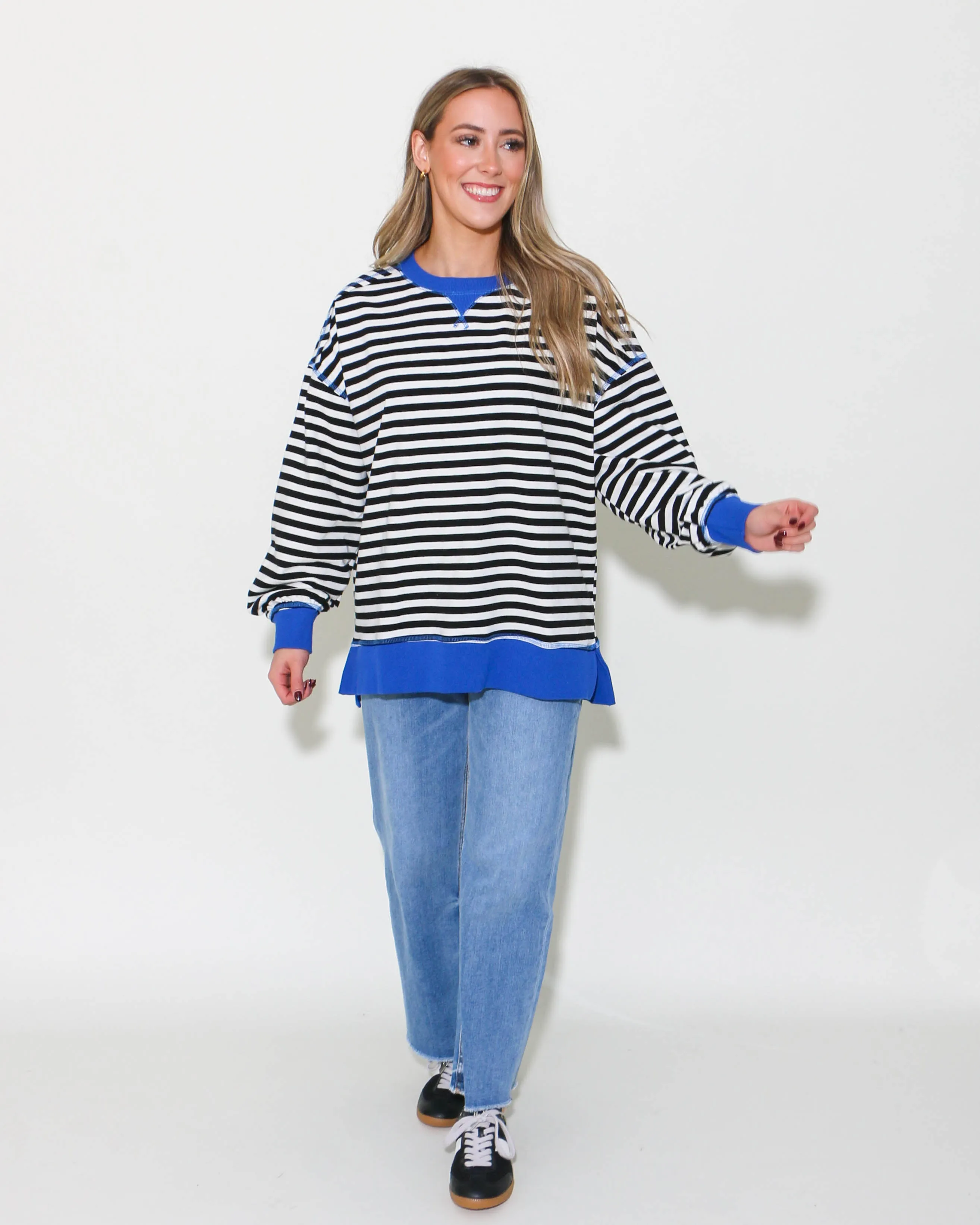 Black & White Striped Pullover