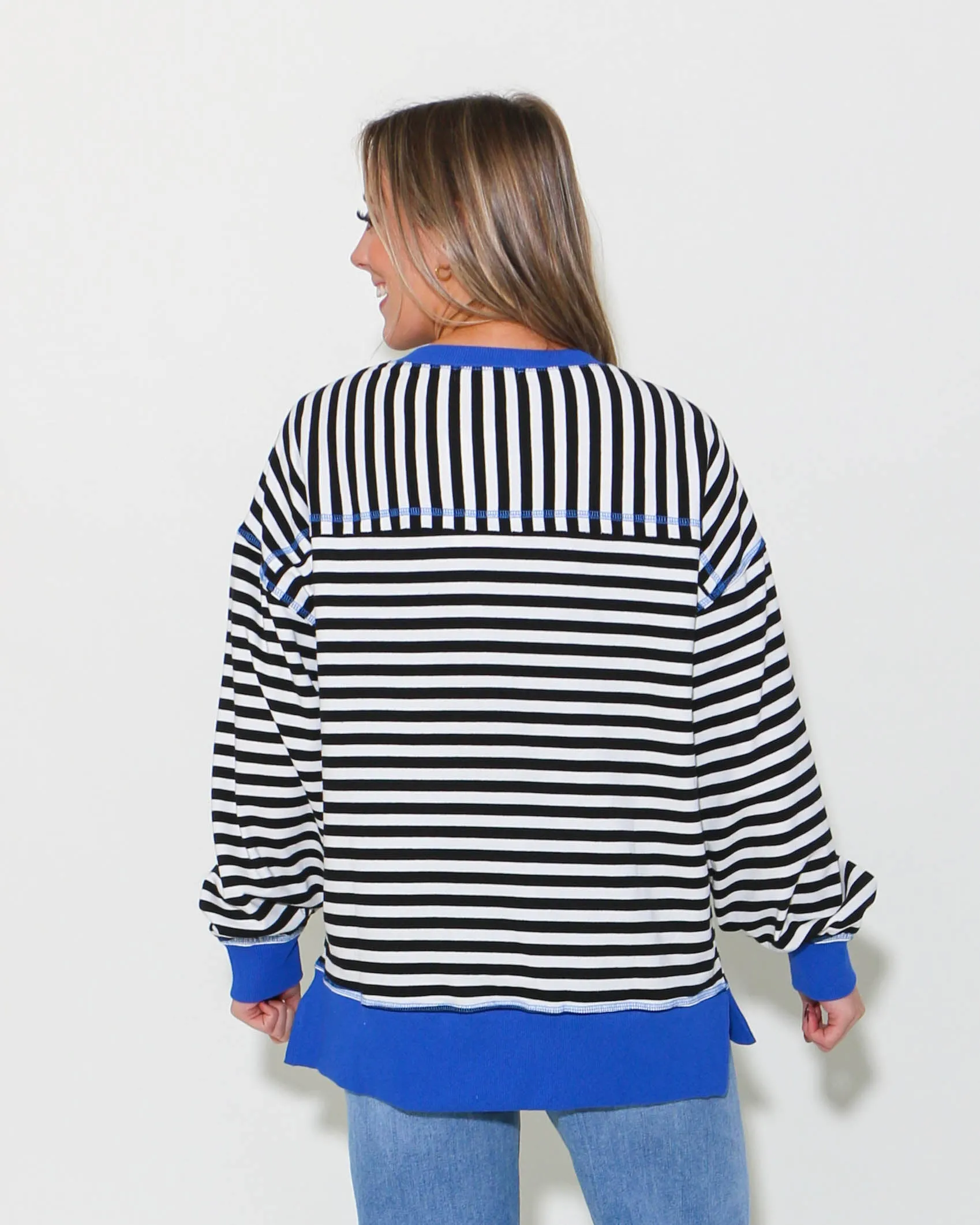Black & White Striped Pullover