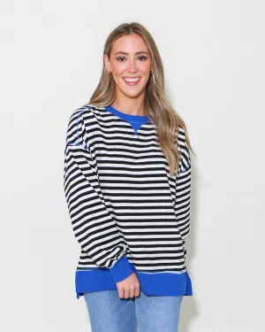 Black & White Striped Pullover