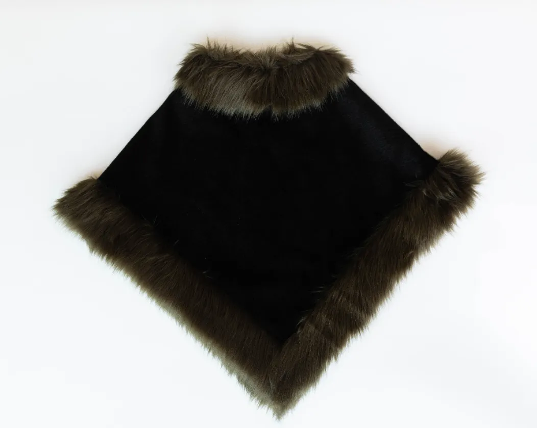 Burnt Olive Poncho