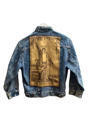 By Tooth and Claw Vintage Magician Tarot Denim Jacket