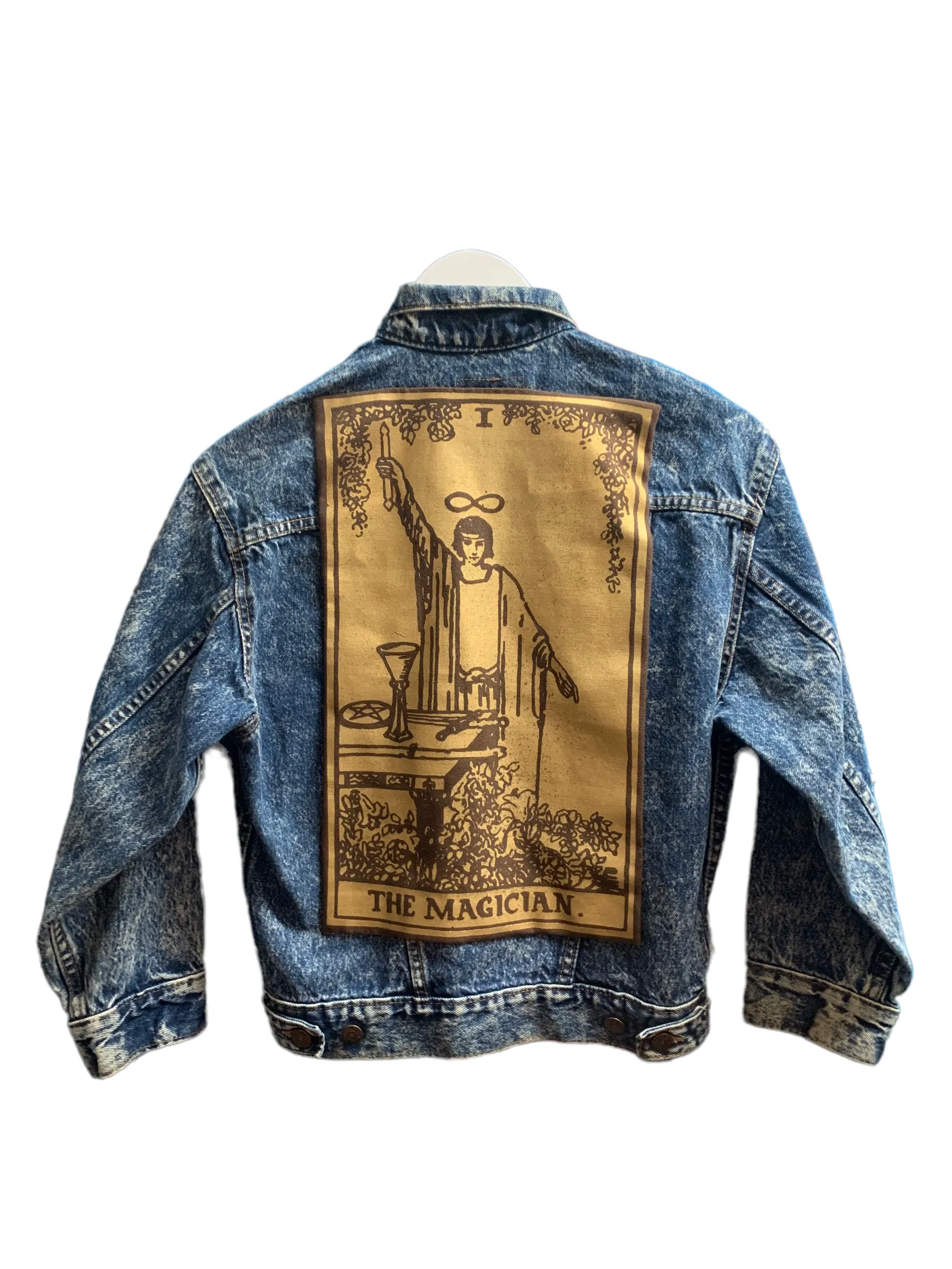 By Tooth and Claw Vintage Magician Tarot Denim Jacket