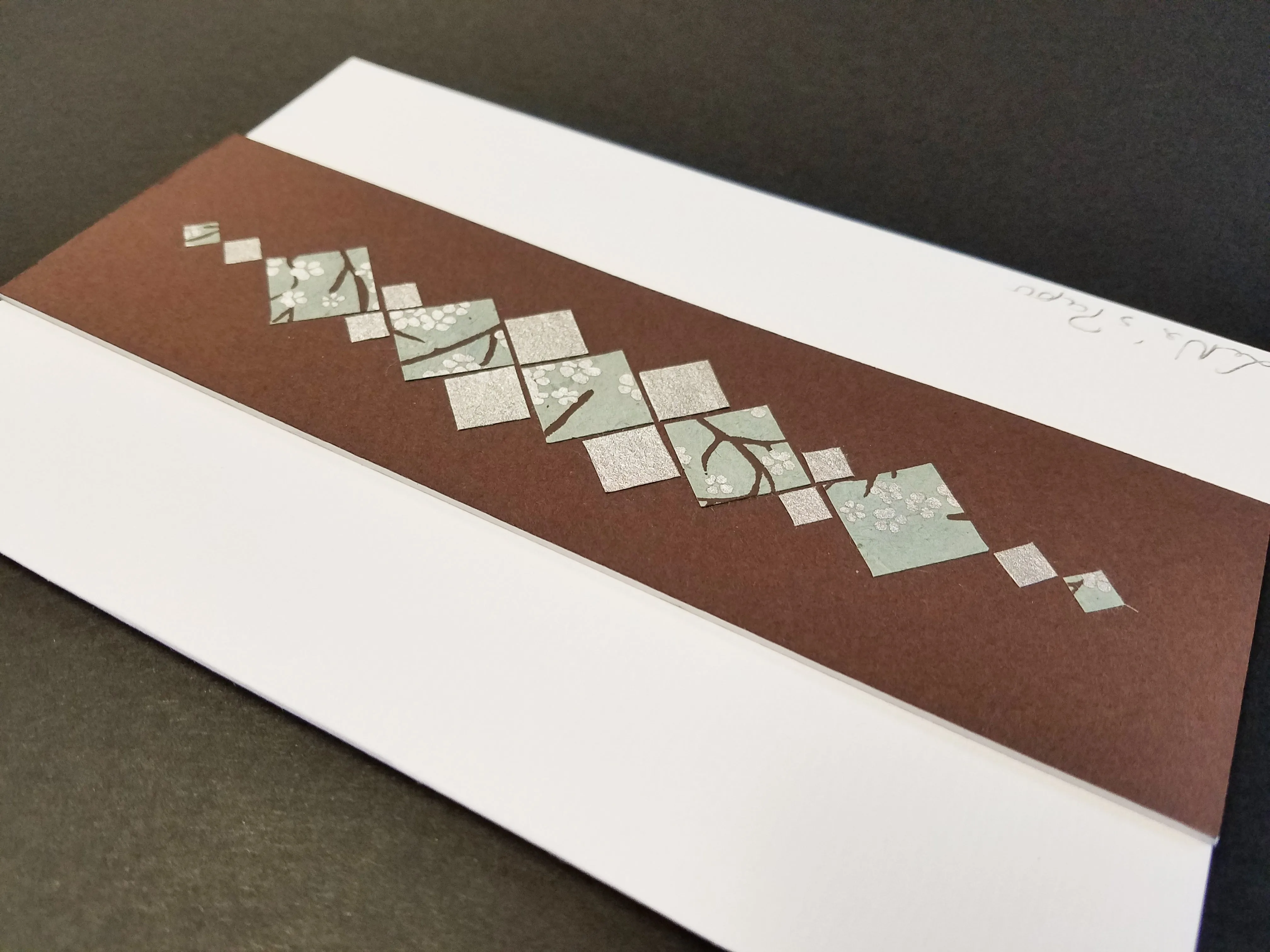 Carte double , création Papier Unique- Collection MOZE