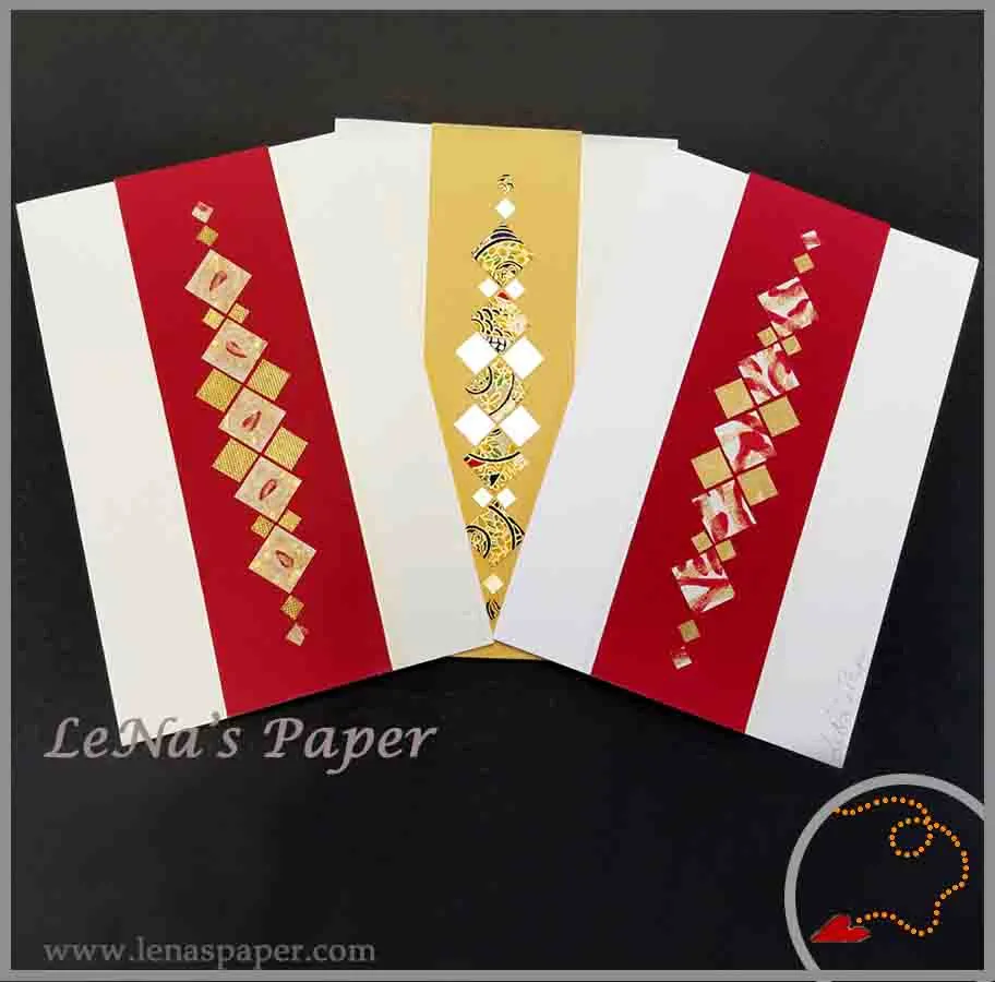 Carte double , création Papier Unique- Collection MOZE