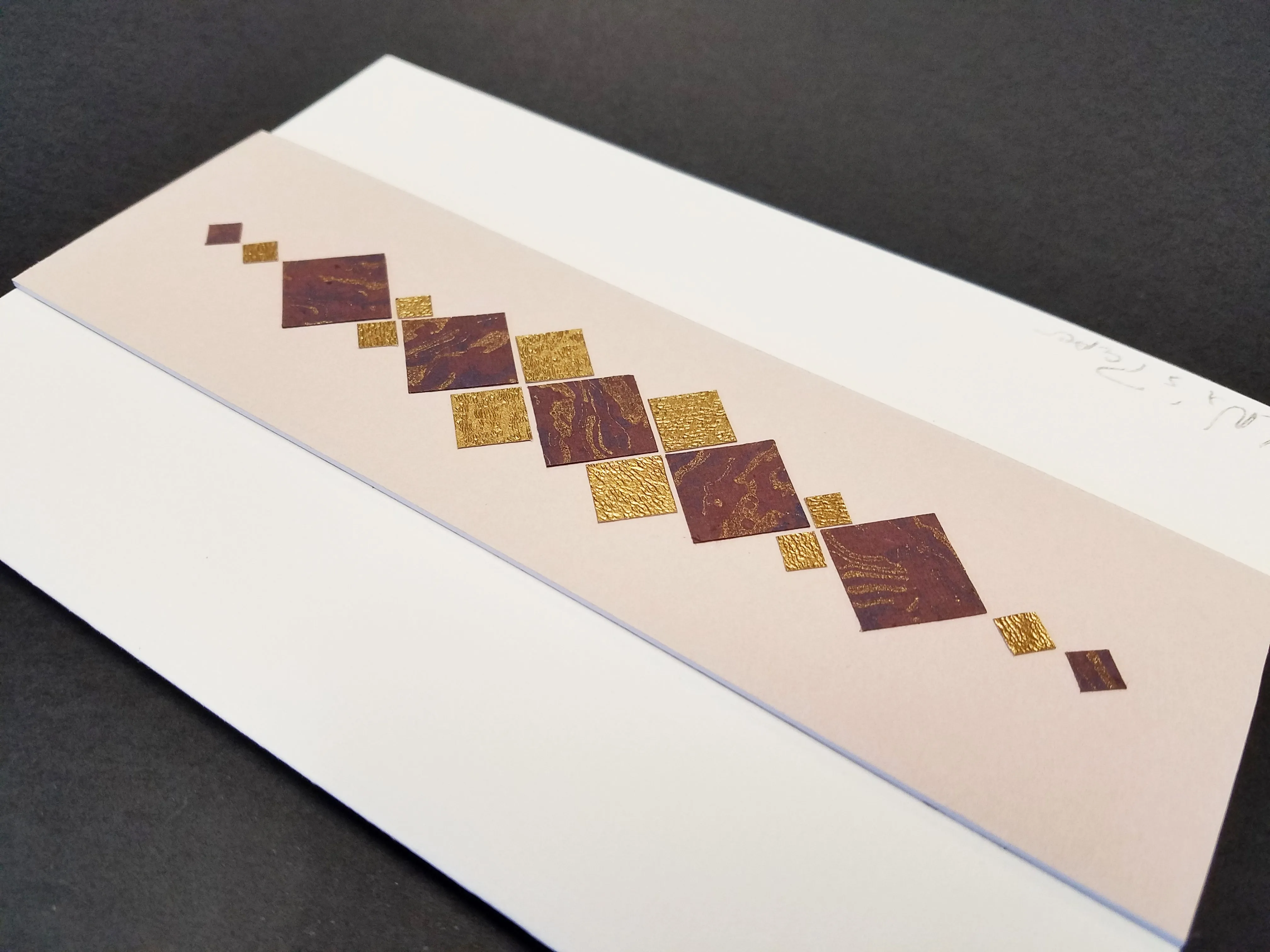 Carte double , création Papier Unique- Collection MOZE