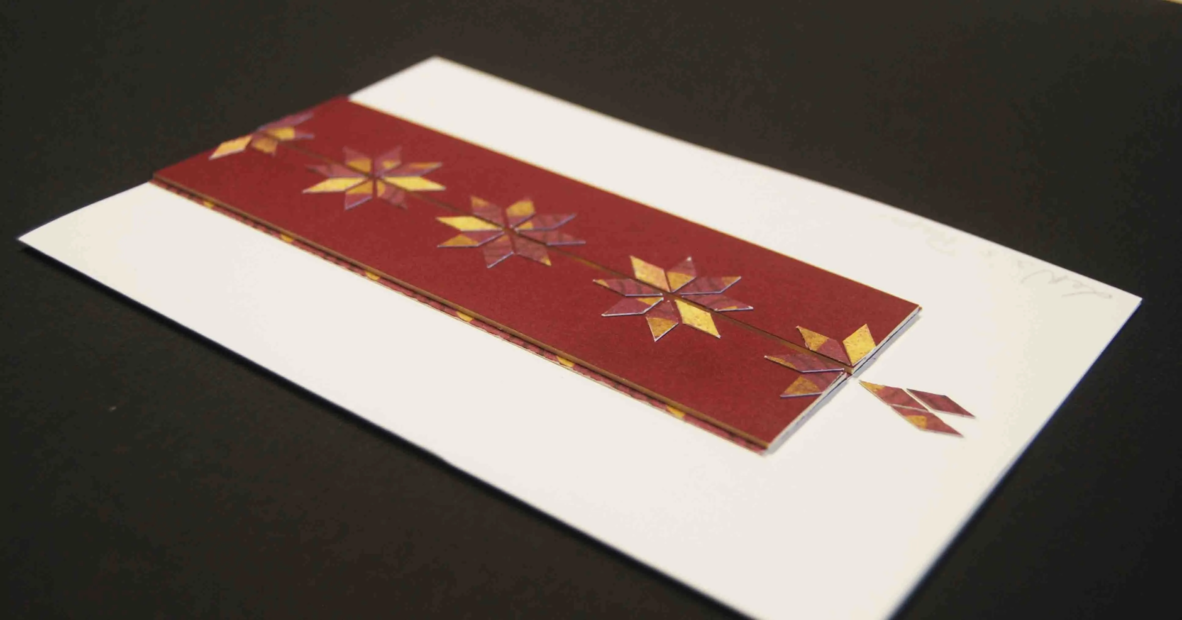 Carte double Création Papier UNIQUE