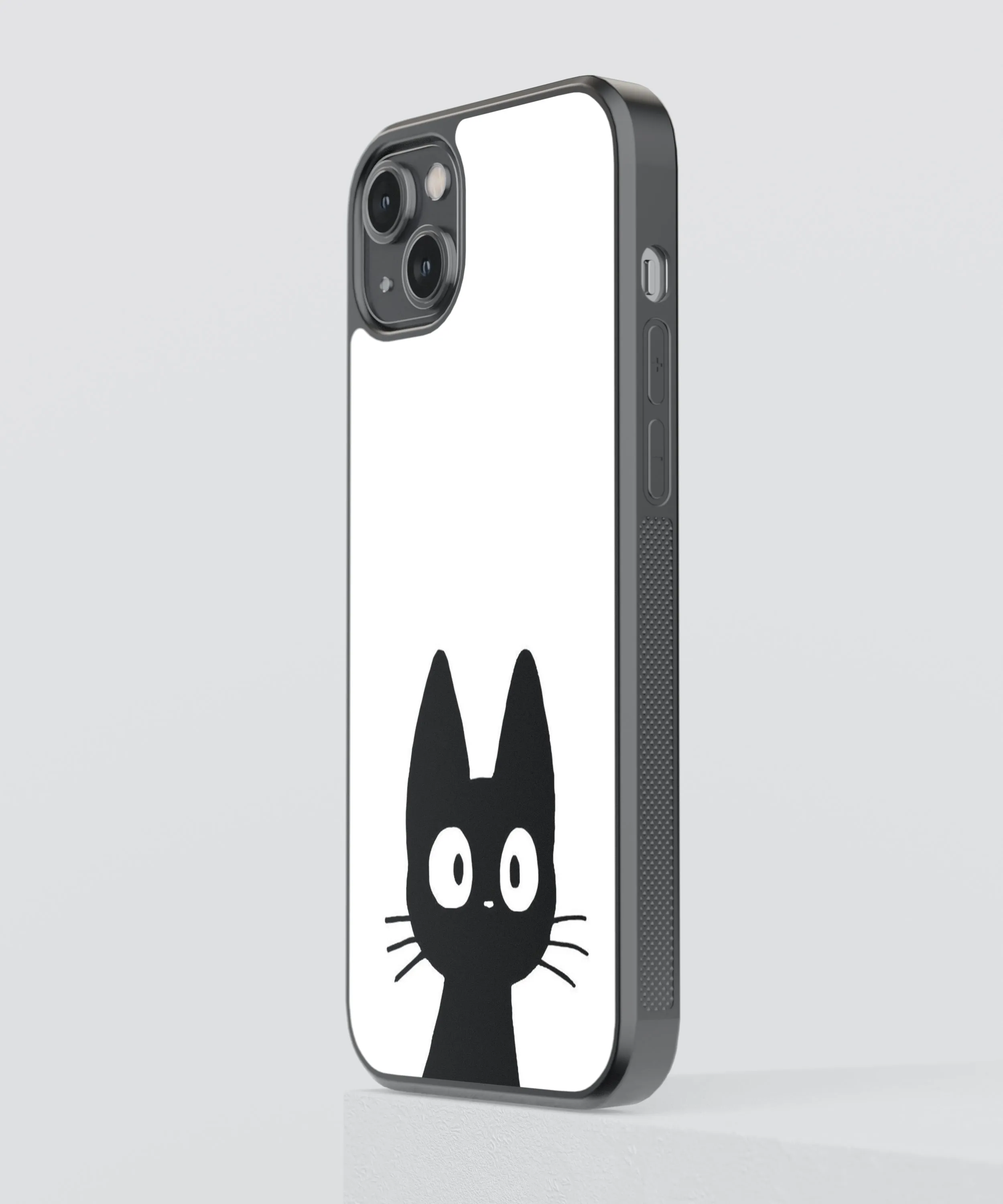 Cat Abstract Glass Phone Case Cover