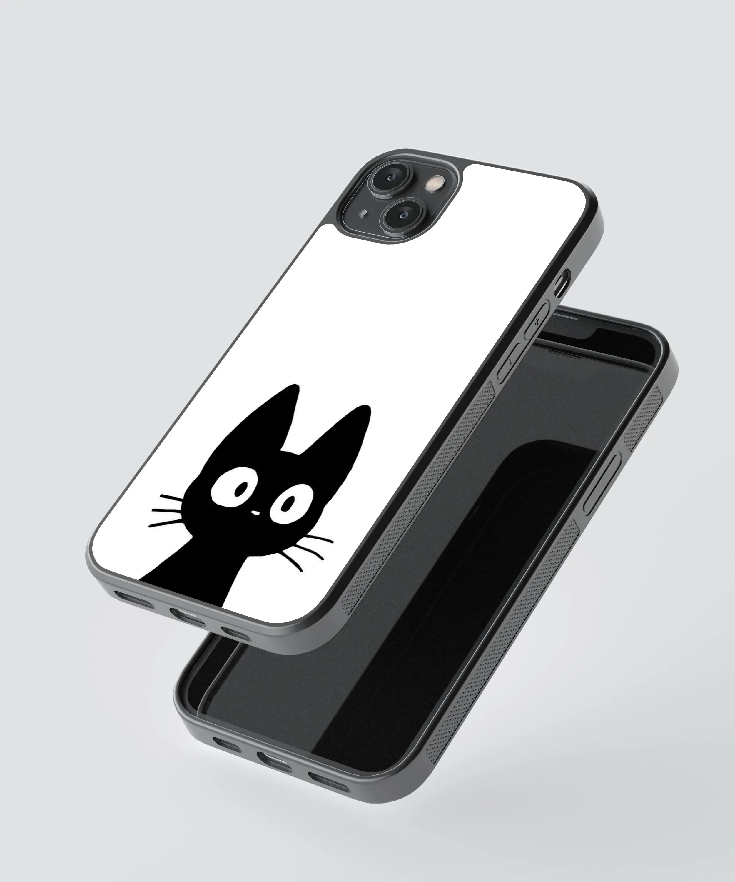 Cat Abstract Glass Phone Case Cover