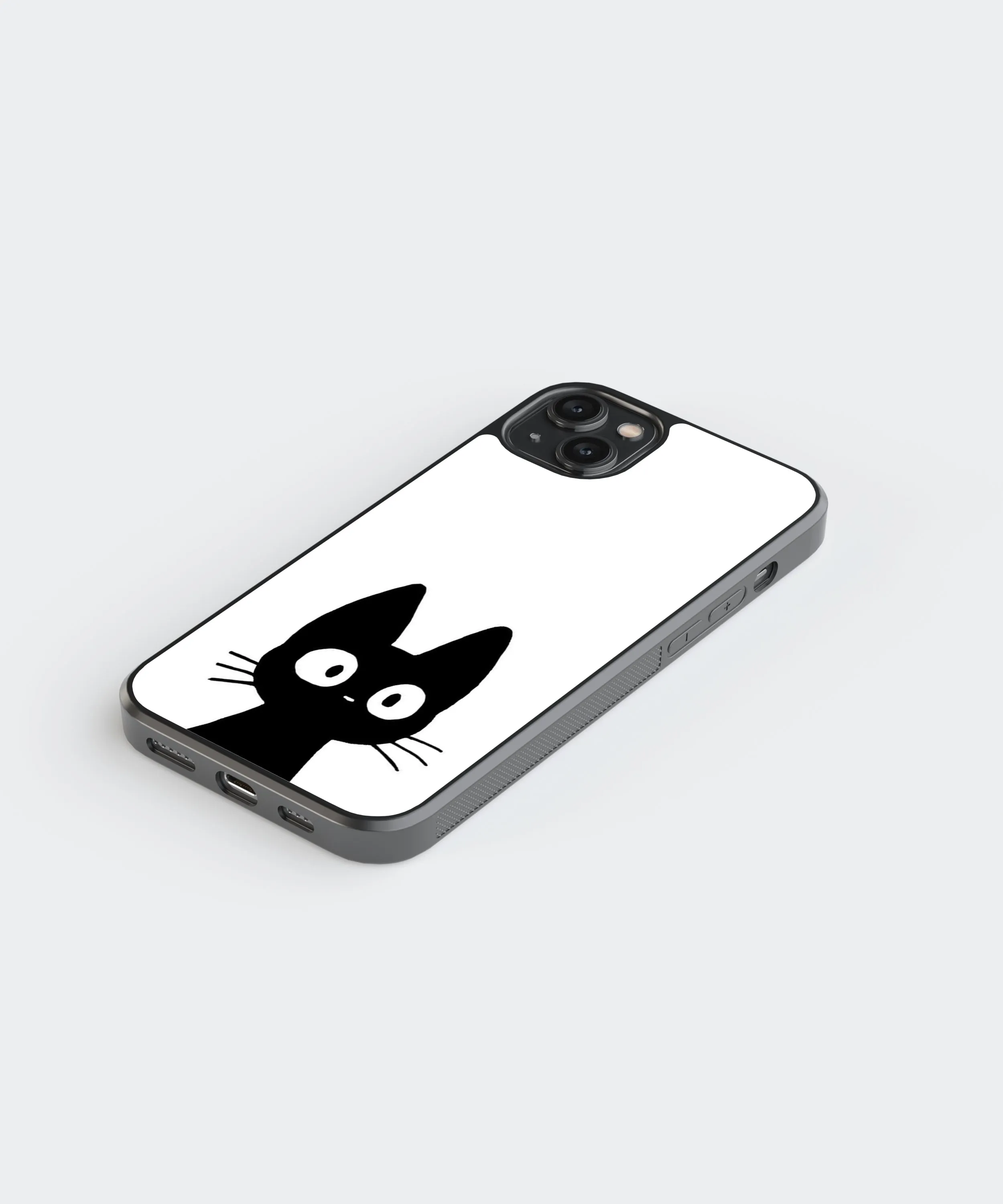Cat Abstract Glass Phone Case Cover