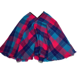 Check Plaid Poncho