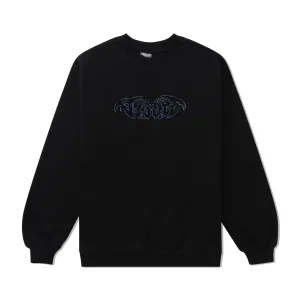Chenille Crewneck, Black