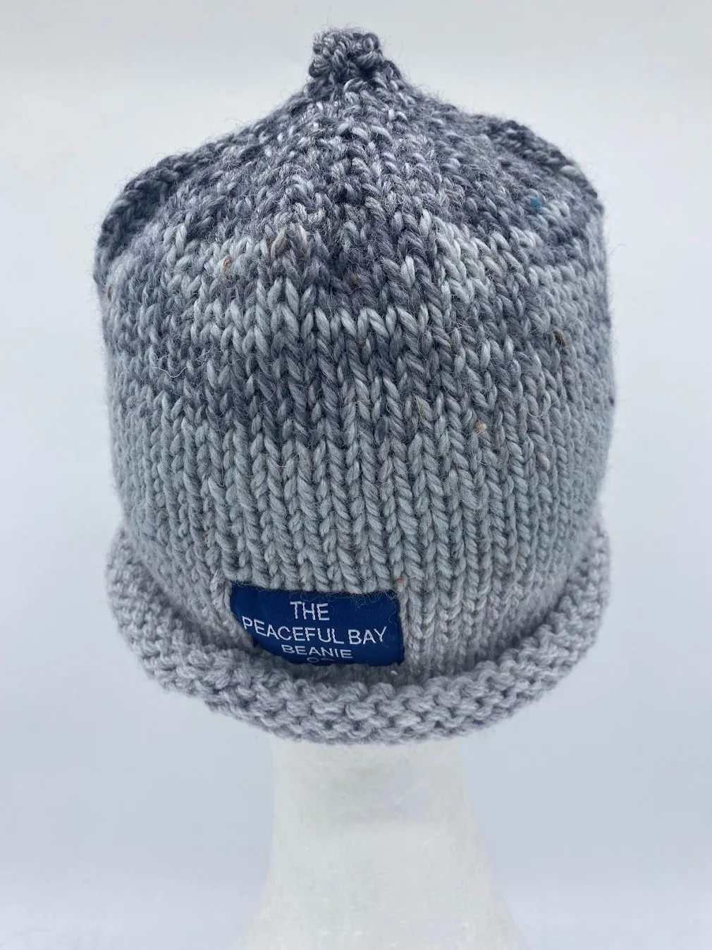 CHUNKY CLASSIC BEANIE -light grey/grey -  medium