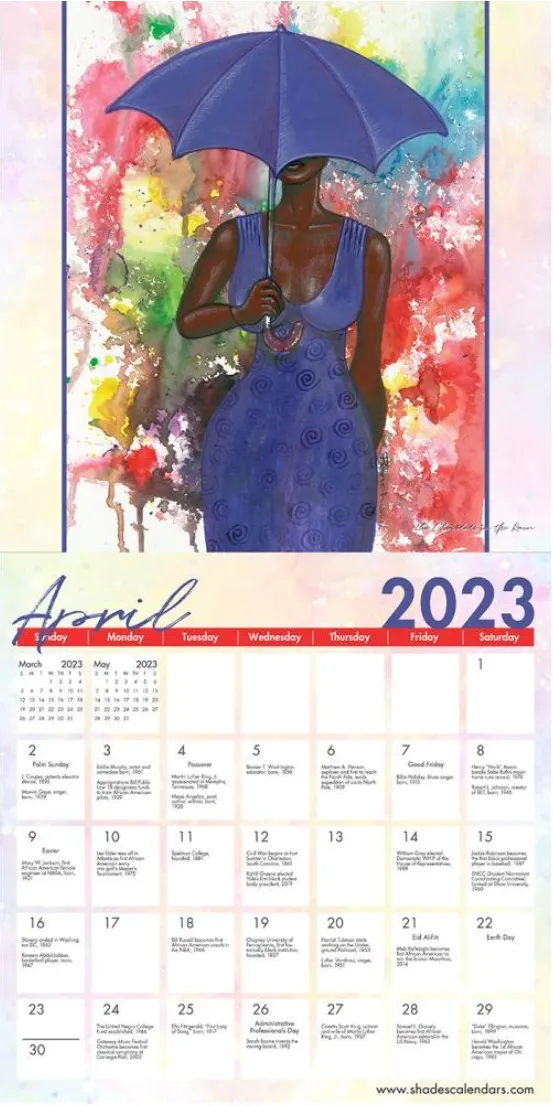 COLOR MY SOUL 2023 CALENDAR