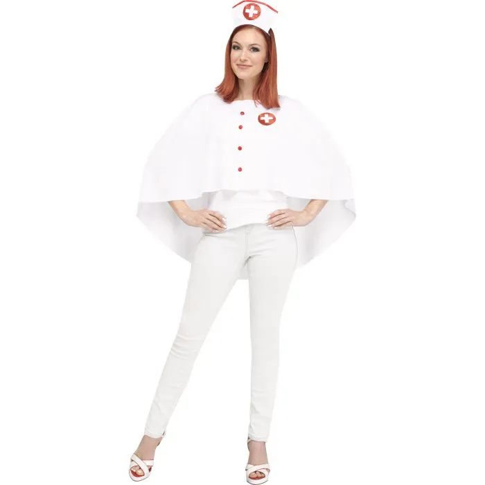 Costume femme poncho infirmière