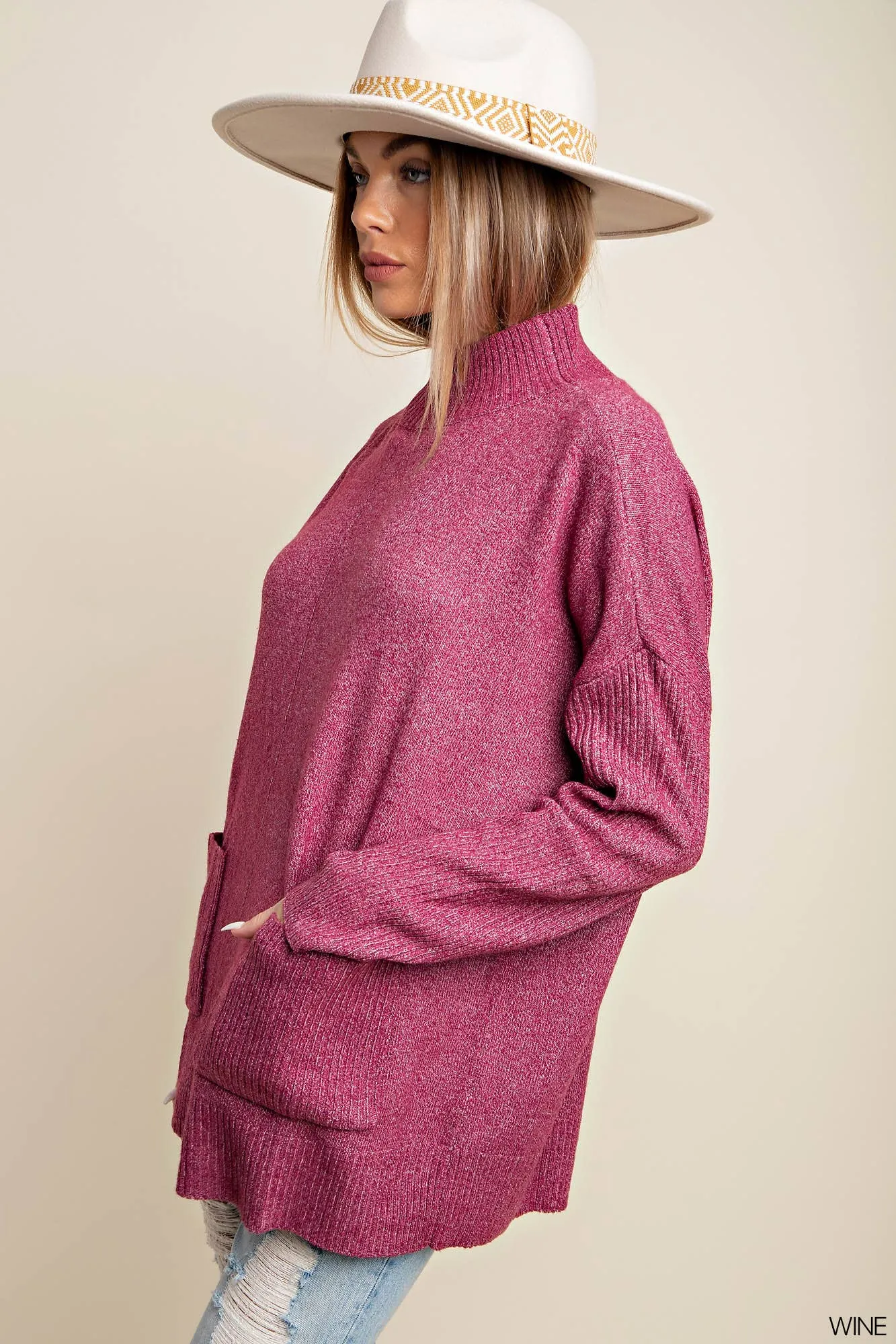 Cuddly Cowl Neck Poncho Sweater