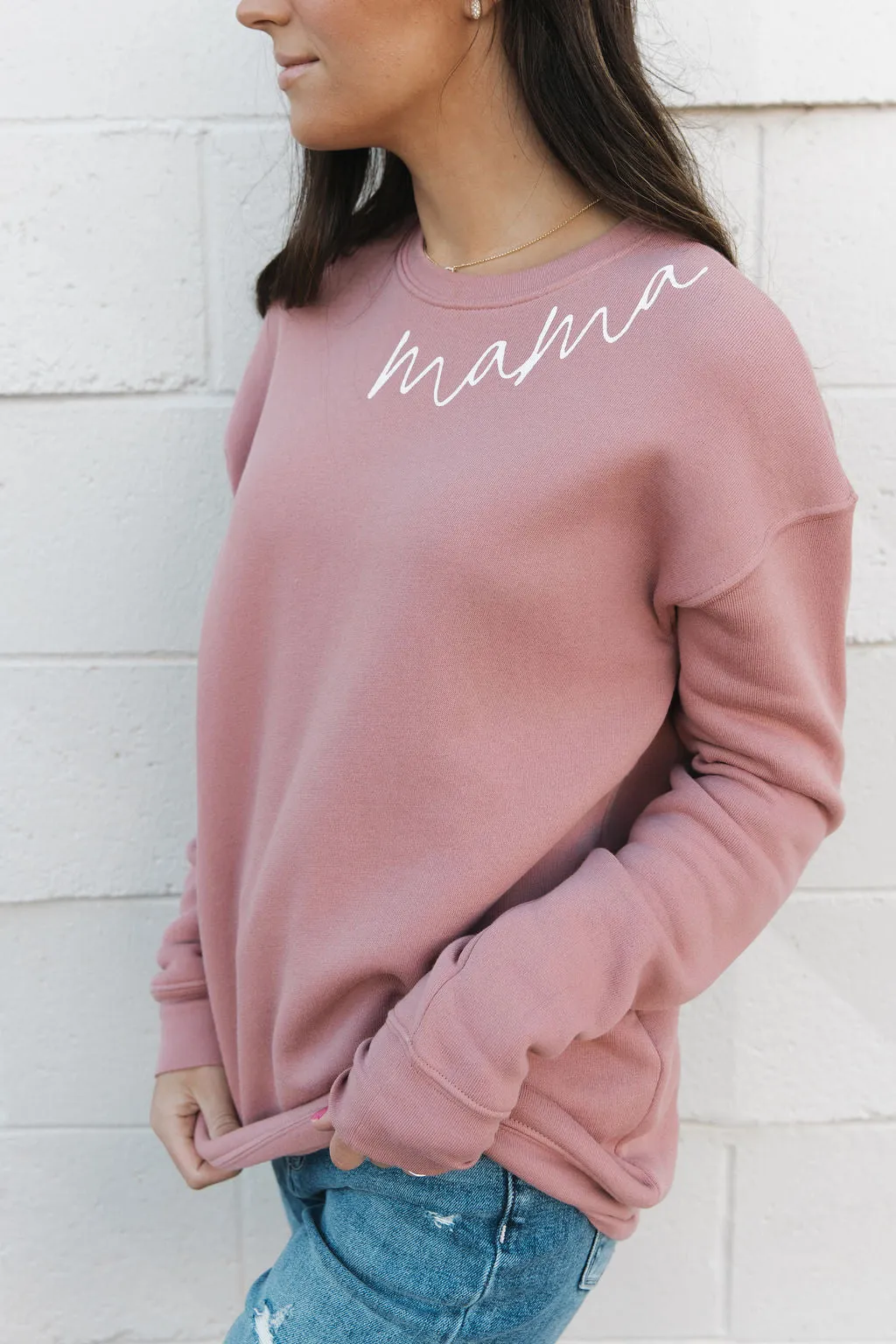 Dainty Mama Pullover-Mauve