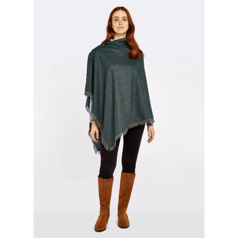 Dubarry Hazelwood Ladies Tweed Poncho - Mist