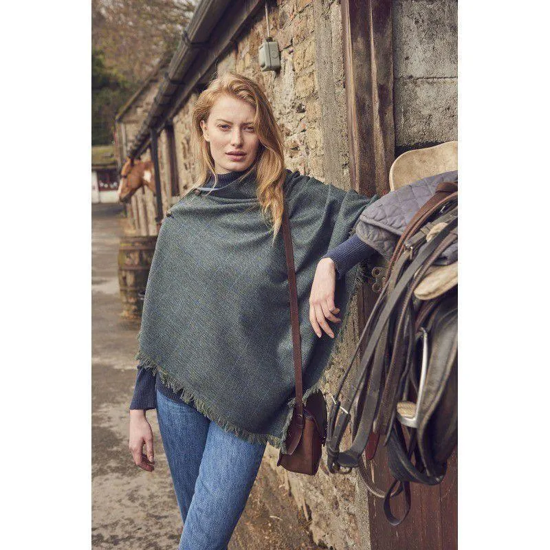 Dubarry Hazelwood Ladies Tweed Poncho - Mist