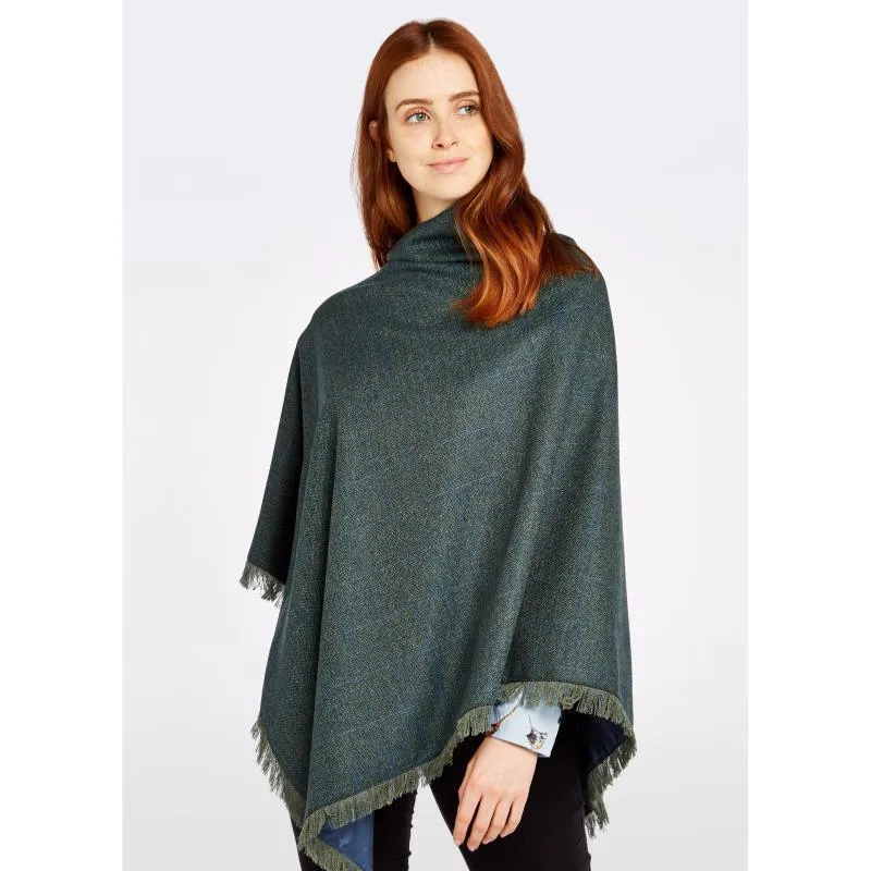 Dubarry Hazelwood Ladies Tweed Poncho - Mist