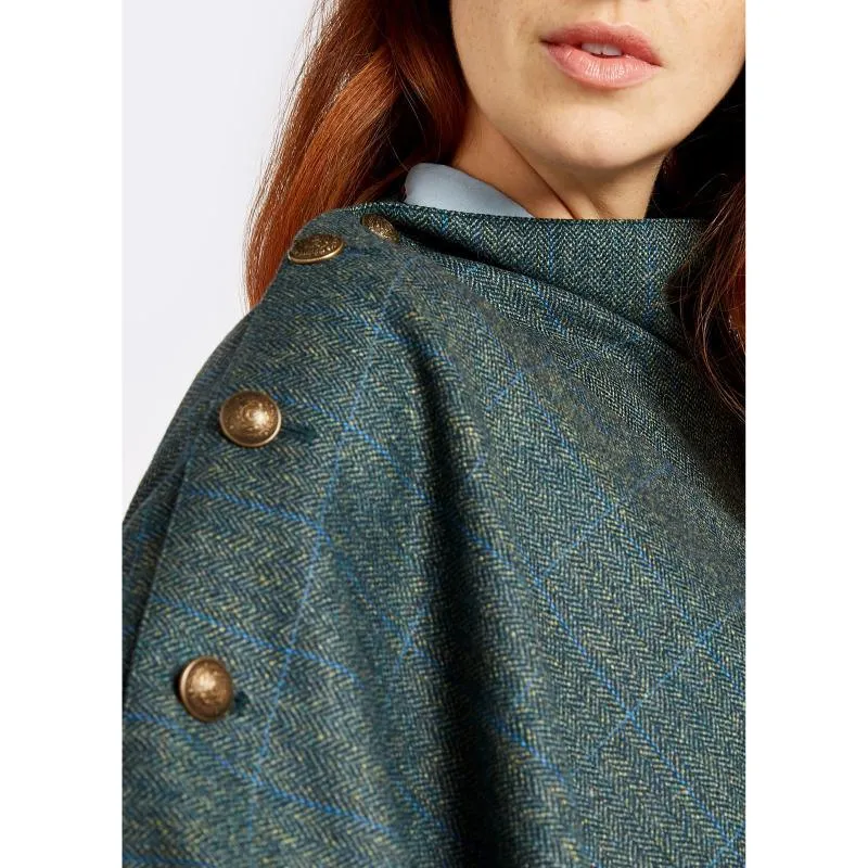 Dubarry Hazelwood Ladies Tweed Poncho - Mist