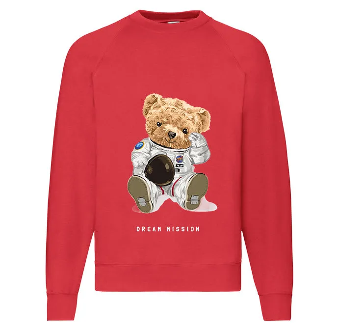 Eco-Friendly Astronaut Bear Pullover