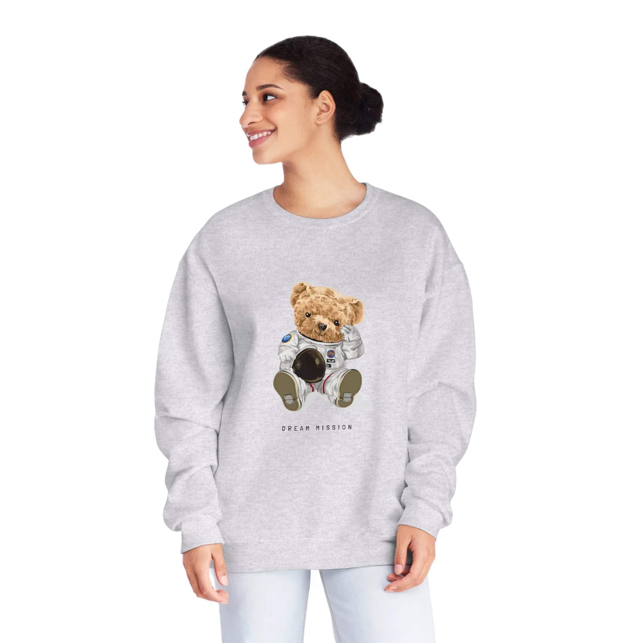 Eco-Friendly Astronaut Bear Pullover
