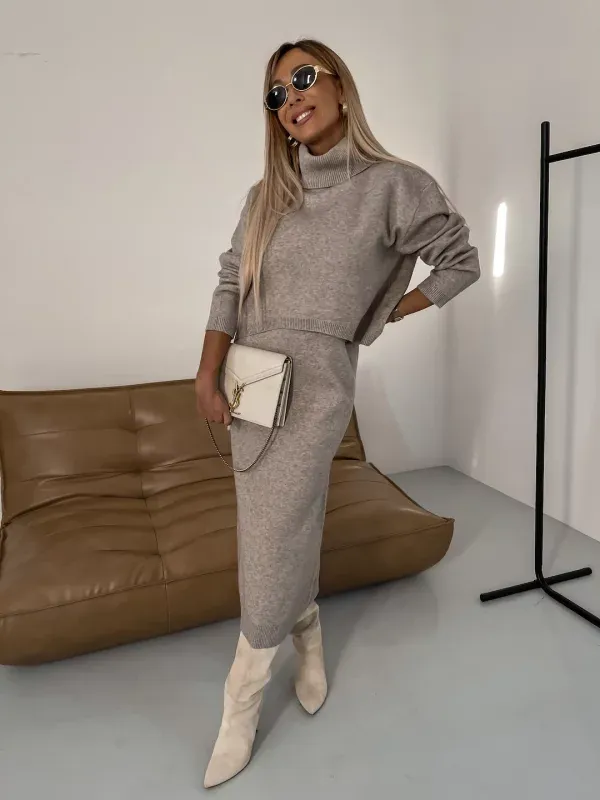 Elora™ - Cozy Turtleneck Knit Set