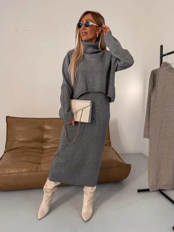 Elora™ - Cozy Turtleneck Knit Set