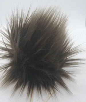 Faux Fur Pom Pom with Ties