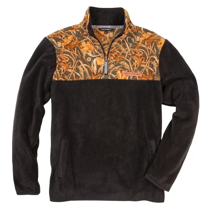 Final Sale  ✨Simply Southern Men's Camo Fleece Pullover