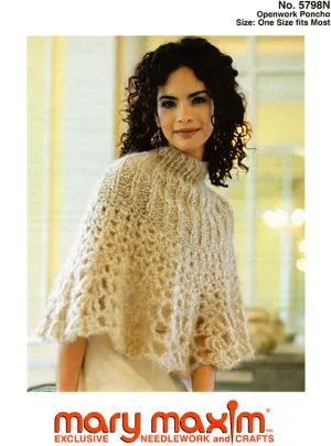 Free Openwork Poncho Pattern