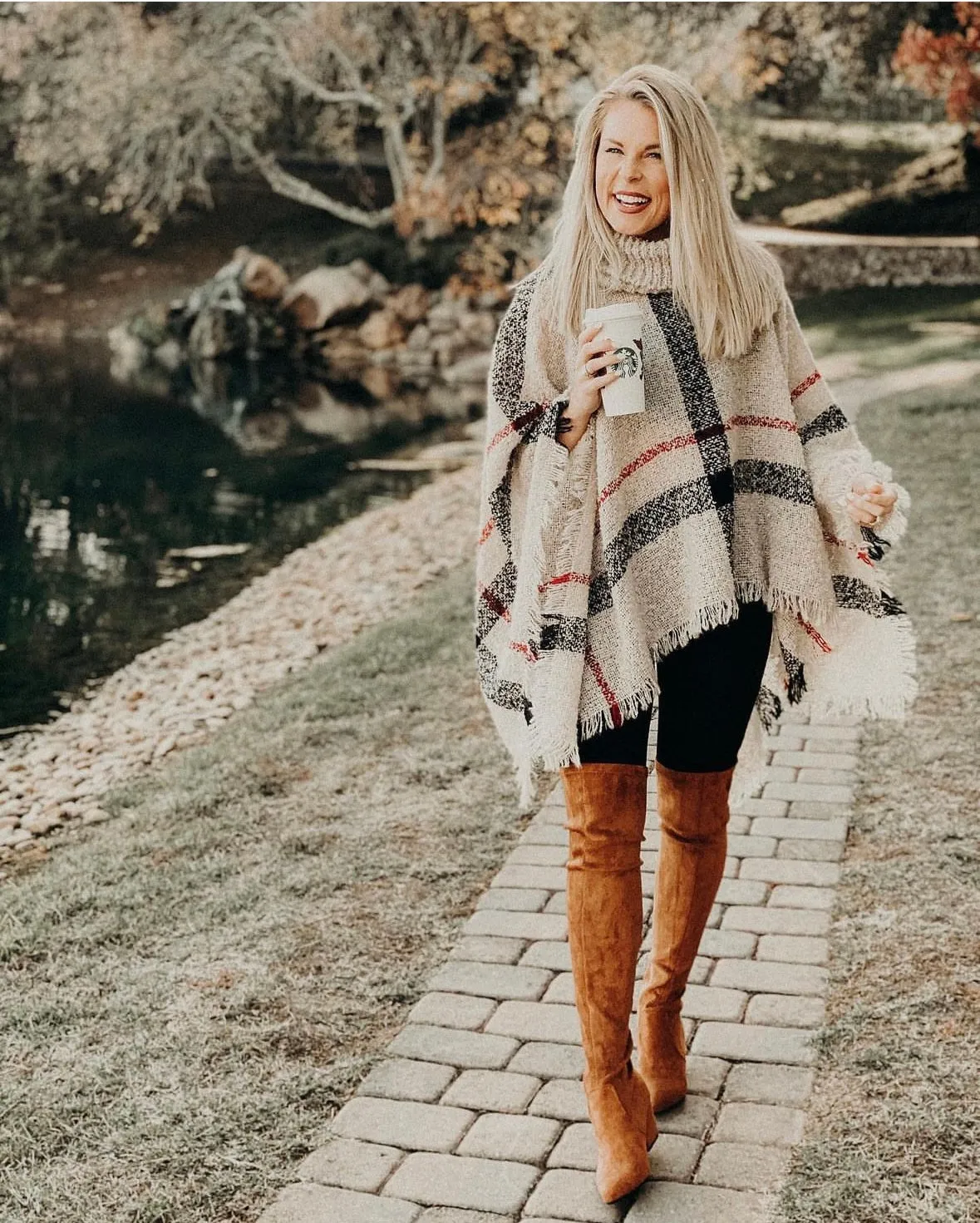 Goodnight Macaroon Sweater Poncho- One Size