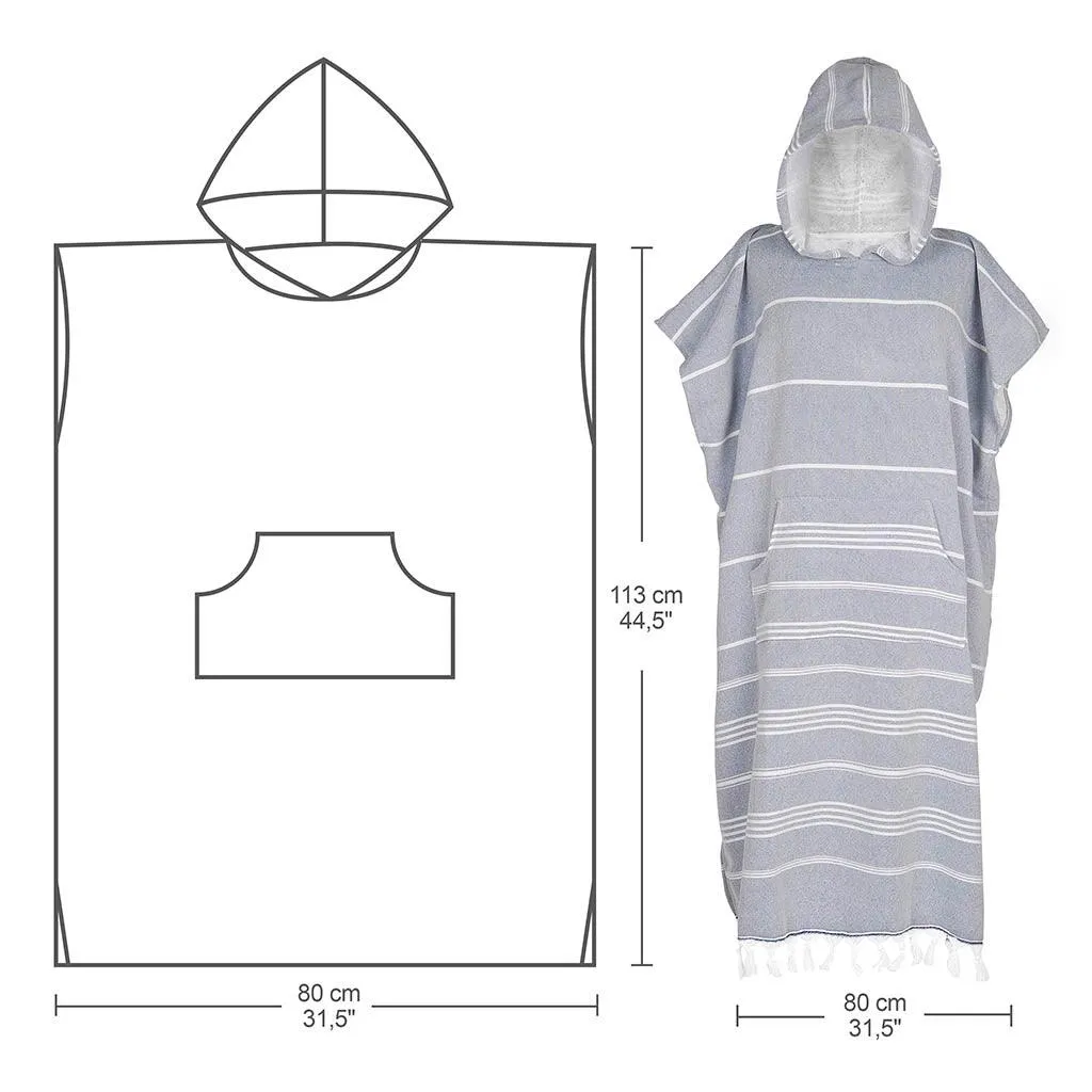 Hooded Poncho Double Sided