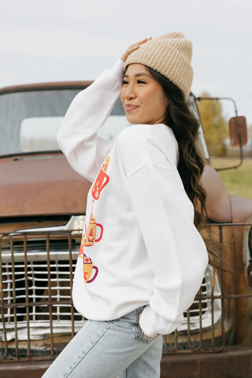 Hot Chocolate Pullover-Cream