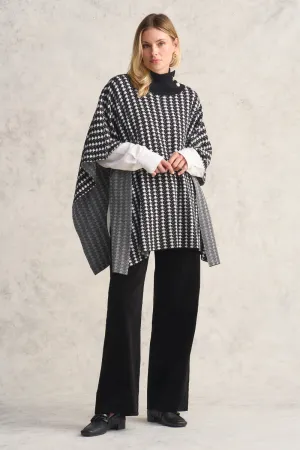 Houndstooth Poncho
