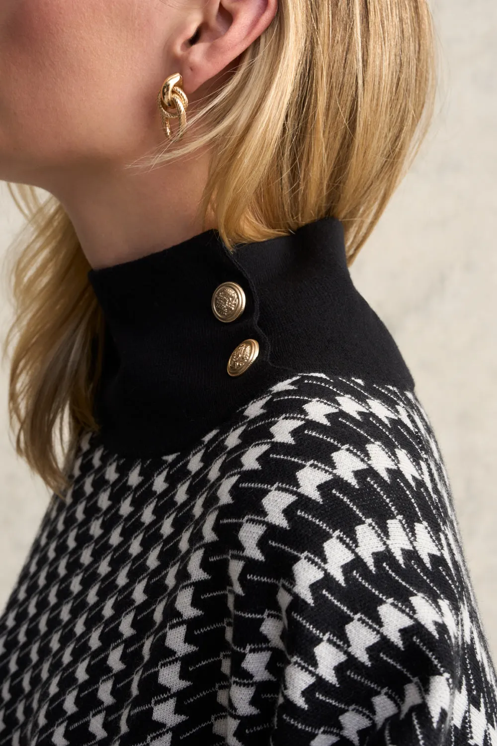 Houndstooth Poncho