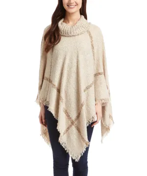JC083106 Cowl Neck Poncho