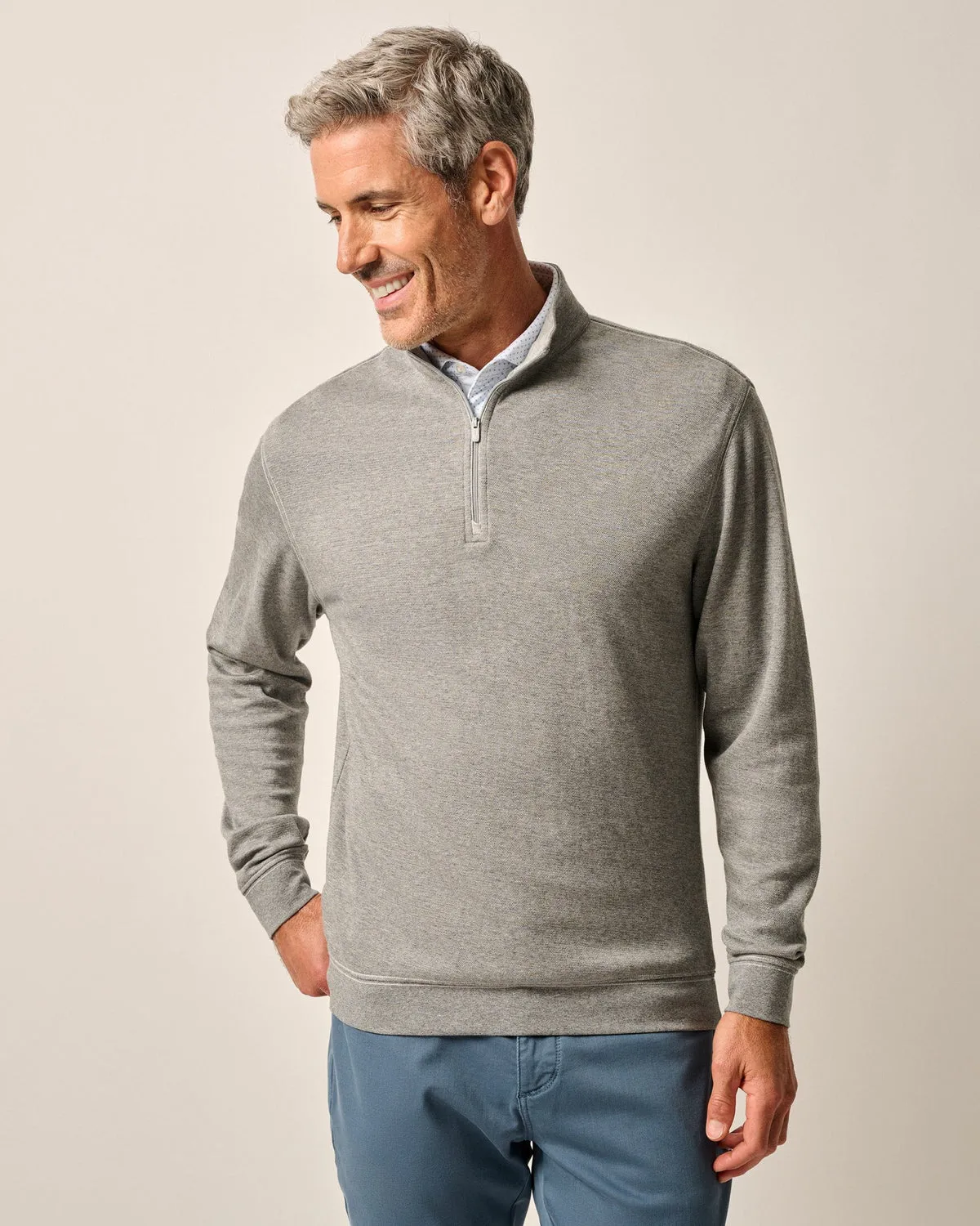 Johnnie-O Men's Hanks "Summerweight Sully" 1/4 Zip Pullover