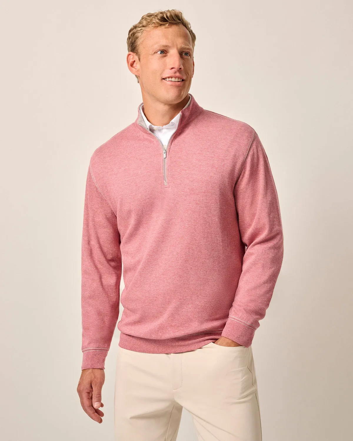 Johnnie-O Men's Hanks "Summerweight Sully" 1/4 Zip Pullover