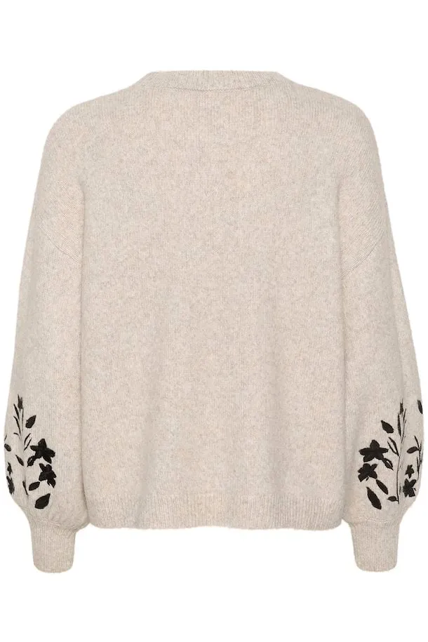 Kaffe Lisette Pullover in Feather Grey Melange