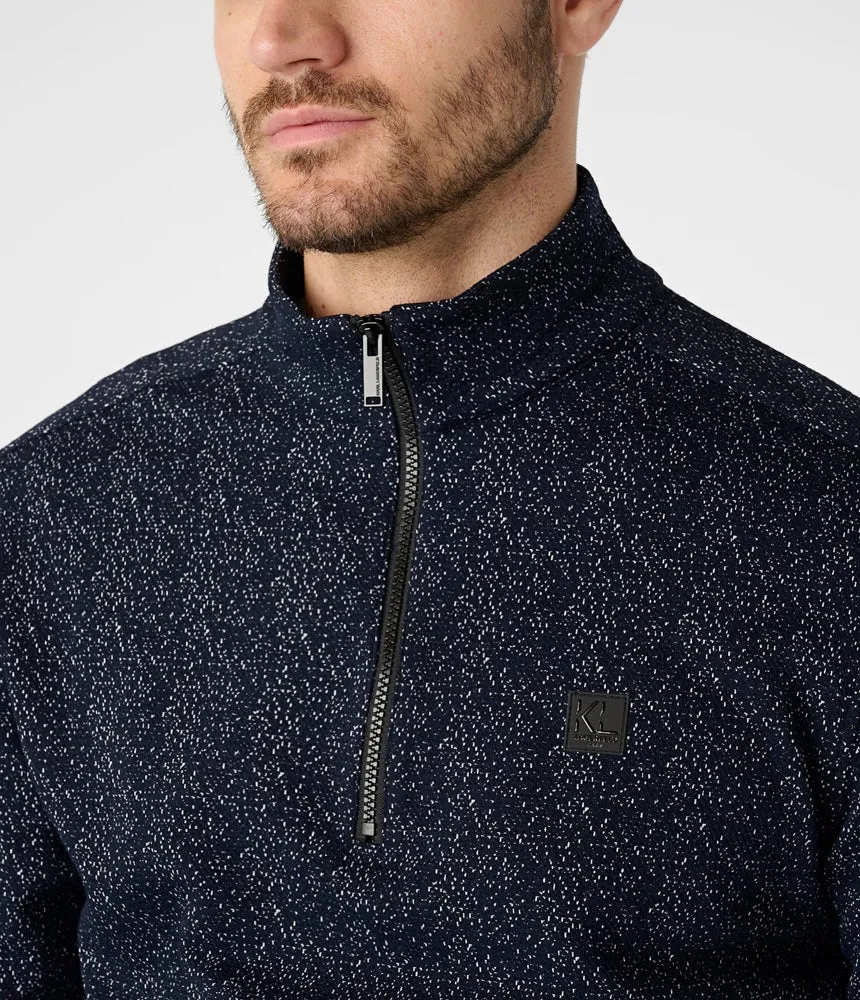 Karl Lagerfeld Zip Pullover, navy blue