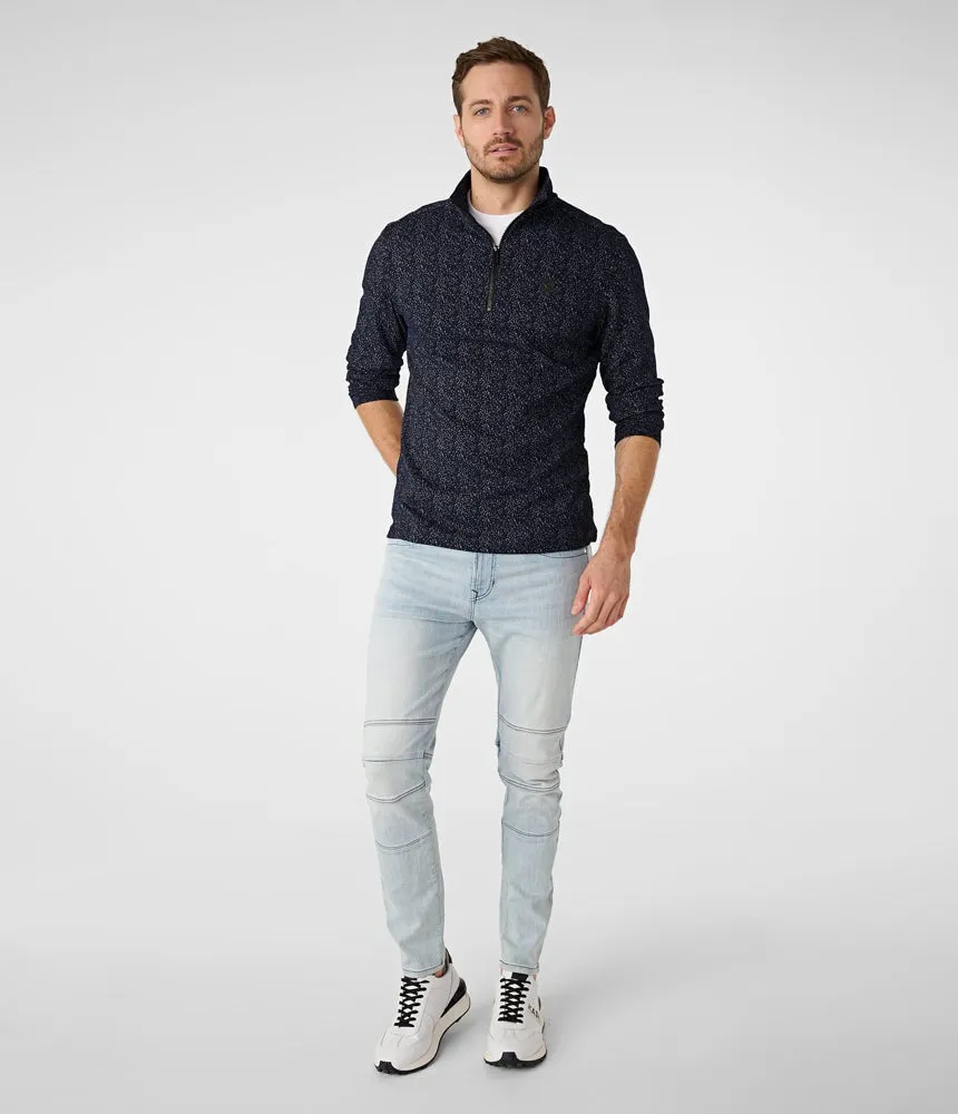 Karl Lagerfeld Zip Pullover, navy blue